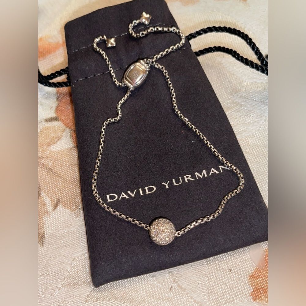 DAVID YURMAN Diamond Chatelaine Petite Pave Station Bracelet DAVID YURMAN - Picture 10 of 12